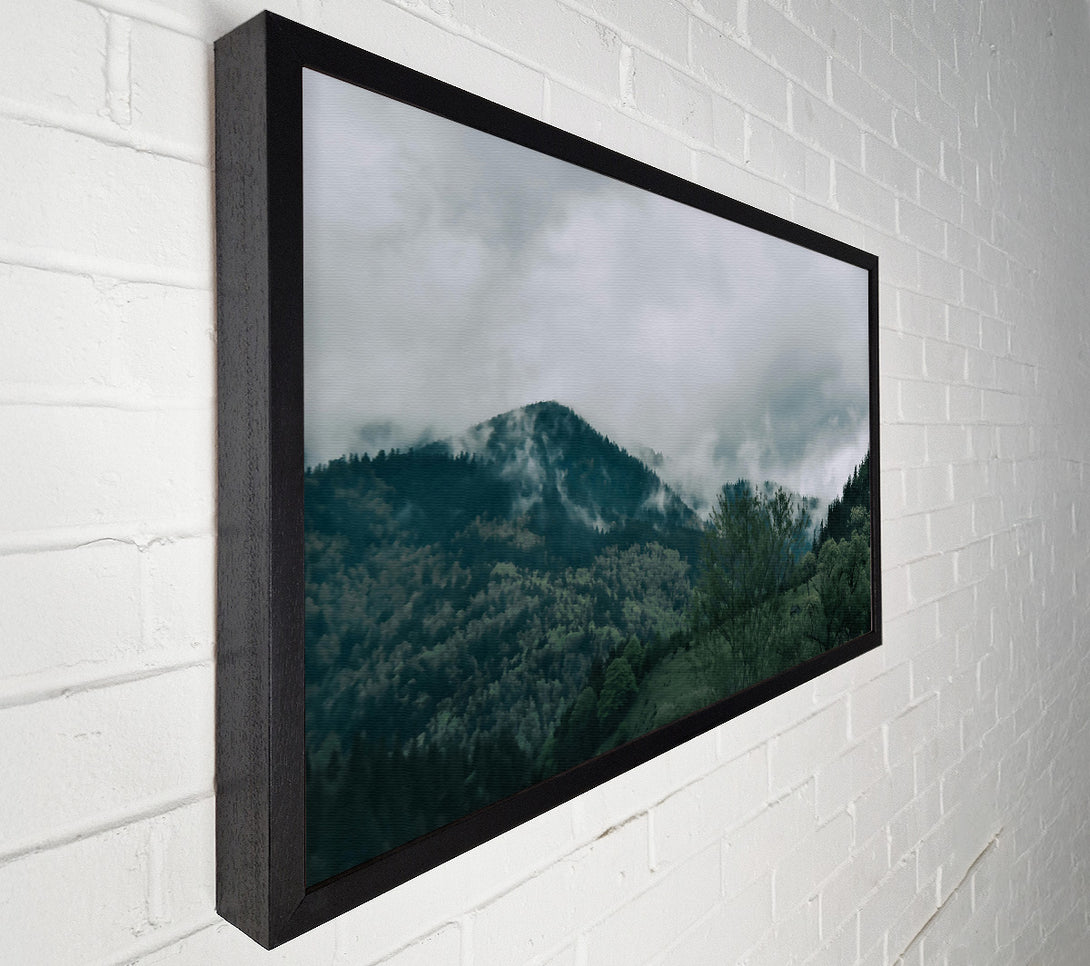  A Canvas Print of Emerald Mist Mountains. Canvas Print