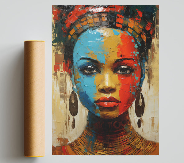 Painted Face Giclee Print