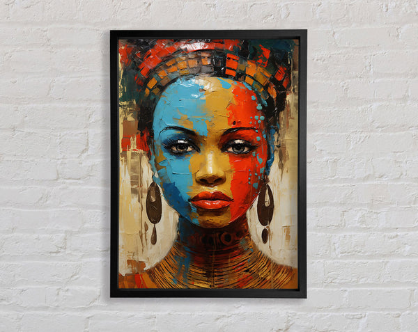 Painted Face Framed Print