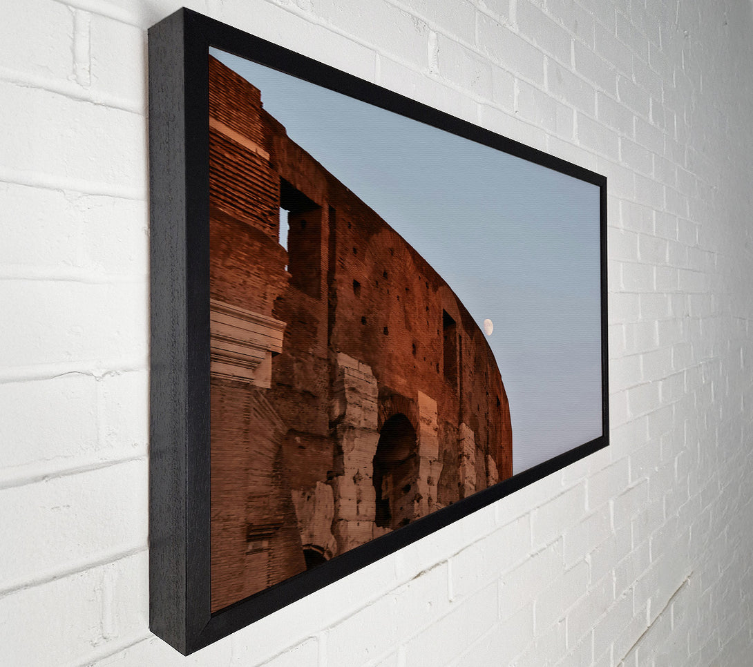  A Canvas Print of Russet Walls And Moon Canvas Print