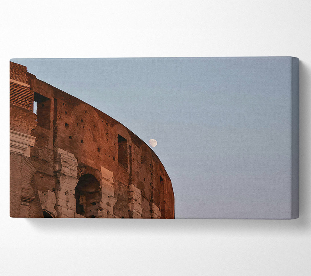  A Canvas Print of Russet Walls And Moon Canvas Print