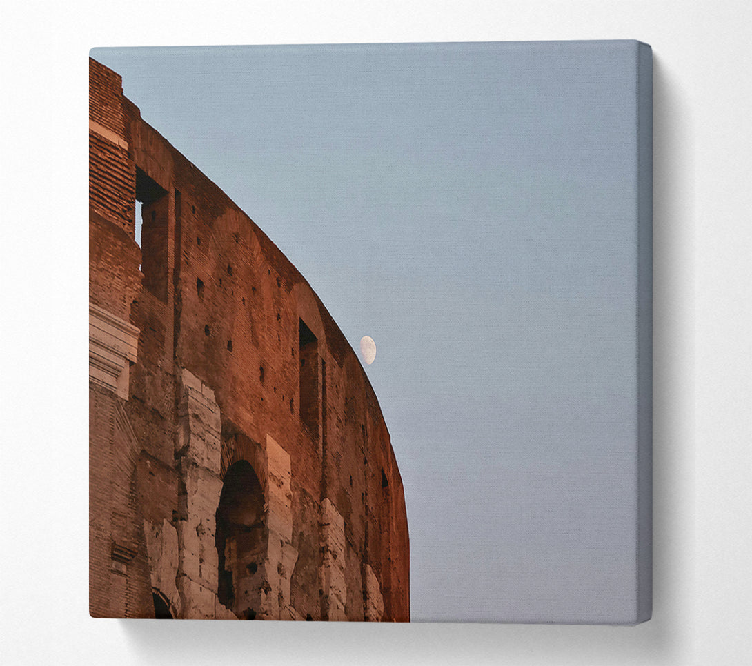  A Canvas Print of Russet Walls And Moon Canvas Print