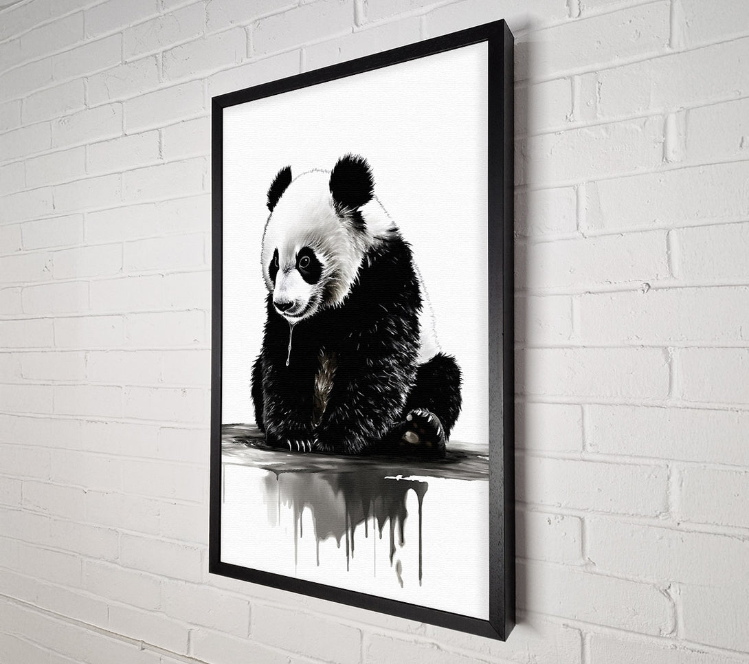 A Canvas Print of Panda Cub Cute Canvas Print