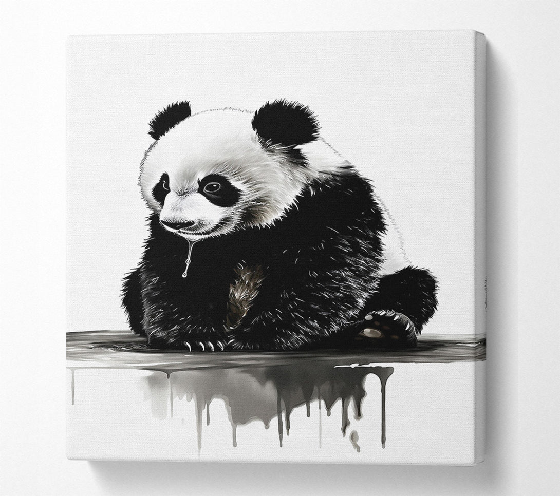  A Canvas Print of Panda Cub Cute Canvas Print