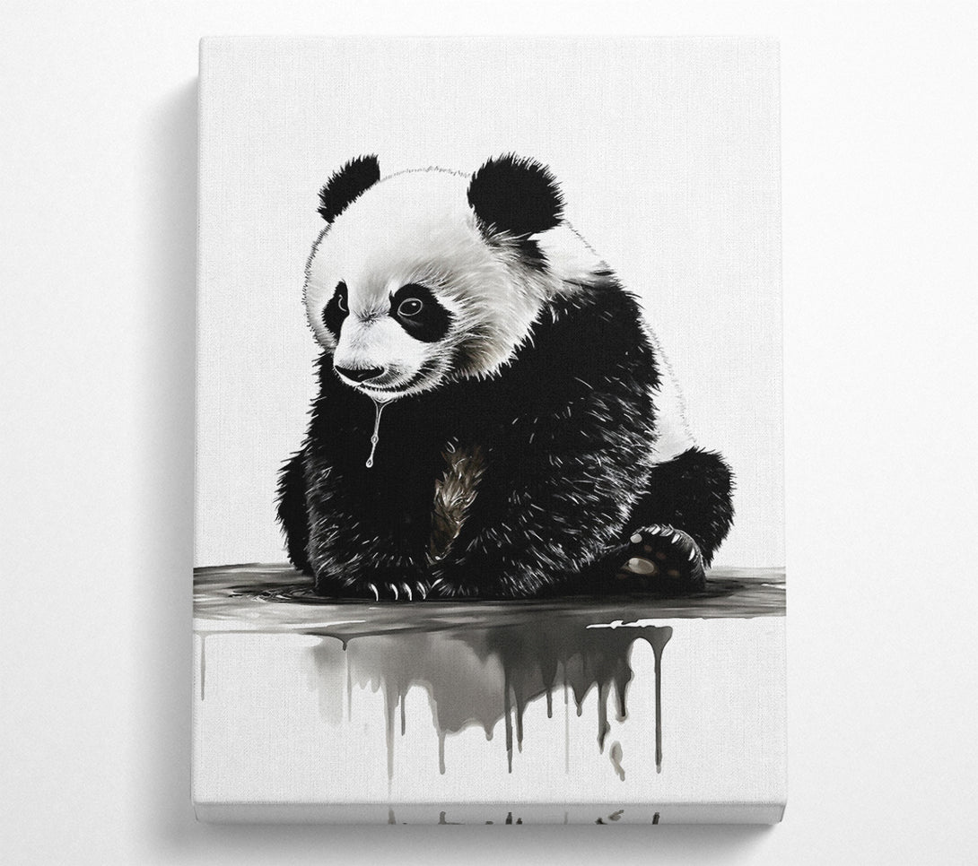  A Canvas Print of Panda Cub Cute Canvas Print