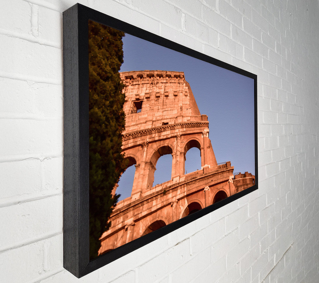  A Canvas Print of Ocher Roman Arches Canvas Art