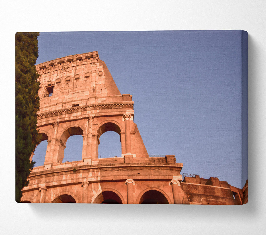  A Canvas Print of Ocher Roman Arches Canvas Art