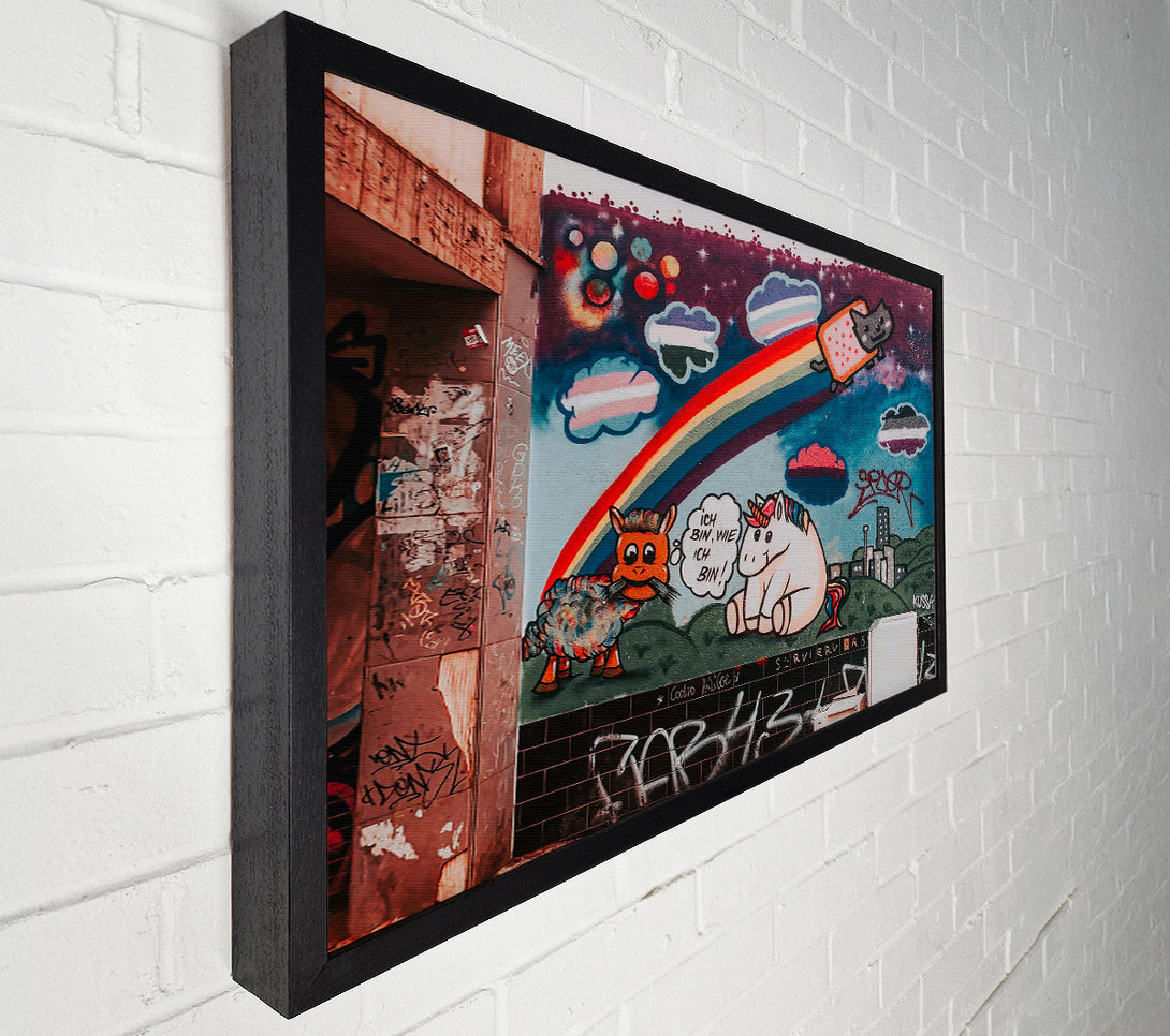 A Canvas Print of Rainbow City Dreams Canvas Wall Art