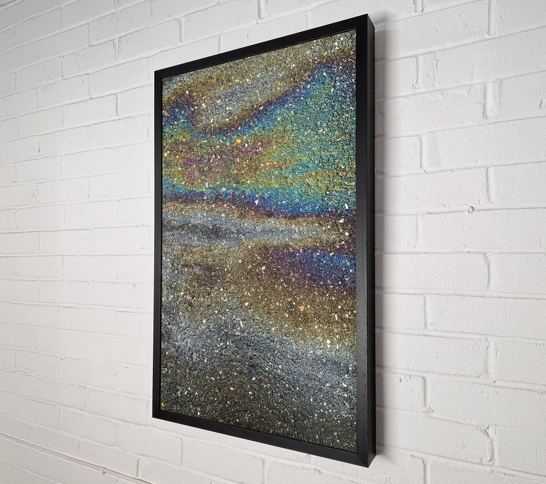  A Canvas Print of Grey Rainbow Sheen Canvas Wall Art