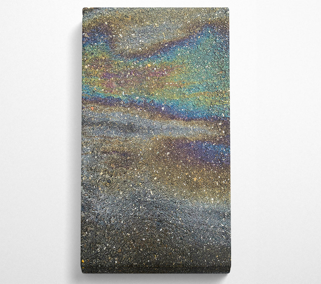  A Canvas Print of Grey Rainbow Sheen Canvas Wall Art