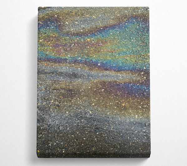  A Canvas Print of Grey Rainbow Sheen Canvas Wall Art