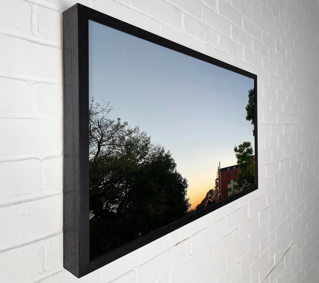  A Canvas Print of Orange Evening Sky Canvas Print