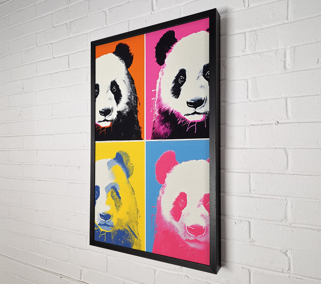 A Canvas Print of Panda Popart Canvas Art