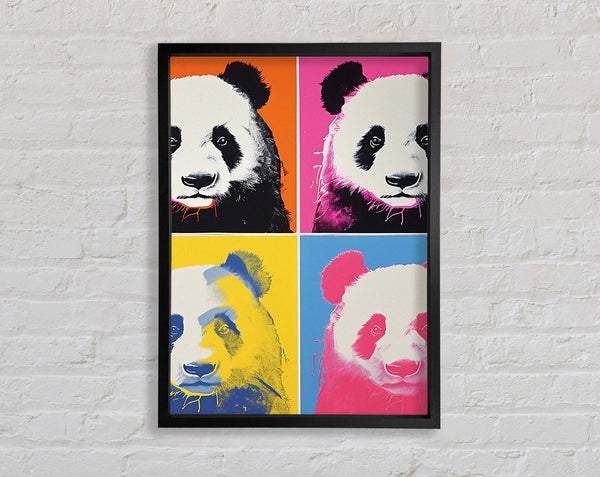 Panda Popart Framed Print