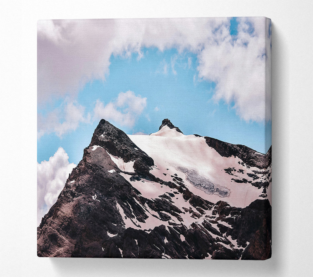  A Canvas Print of White Peak Solitude Canvas Art