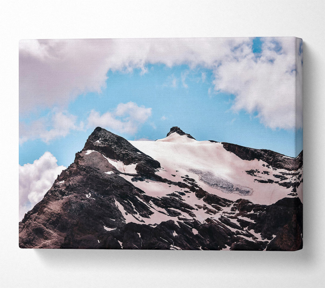  A Canvas Print of White Peak Solitude Canvas Art