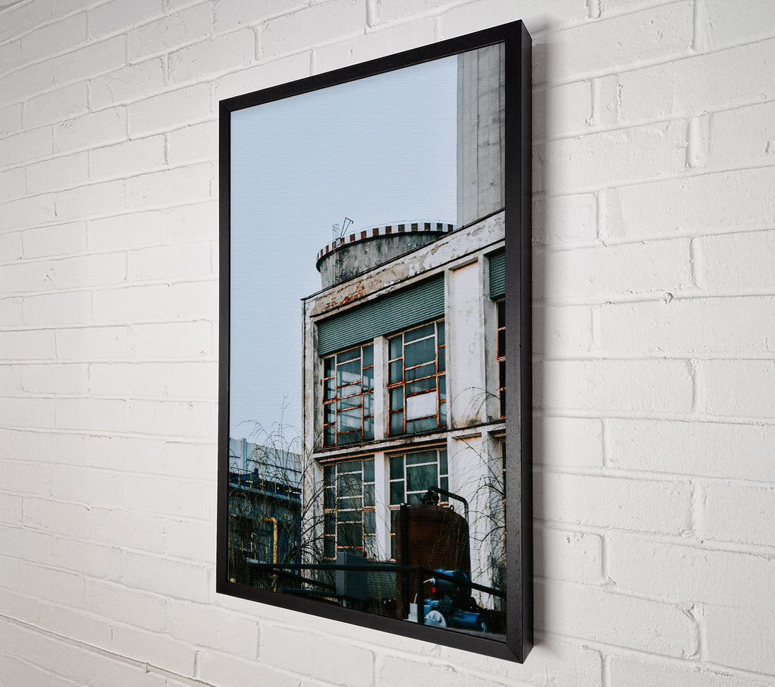  A Canvas Print of Rustic Grey Windows Canvas Print