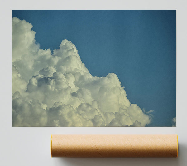 Blue Sky Cumulus Poster