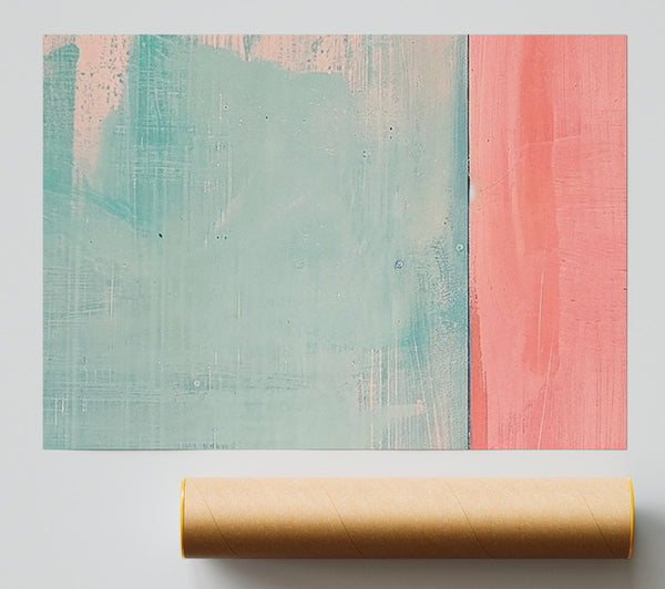 Pastel Blues To Pink Print