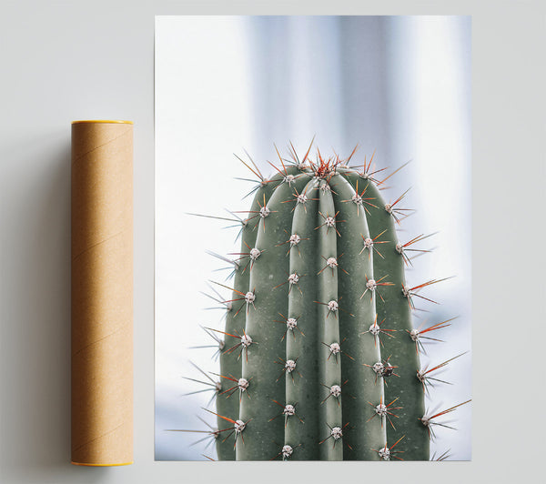 Green Spiky Defender Print