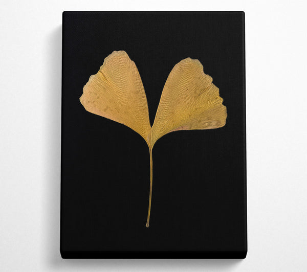  A Canvas Print of Golden Ginkgo Leaf Canvas Wall Art