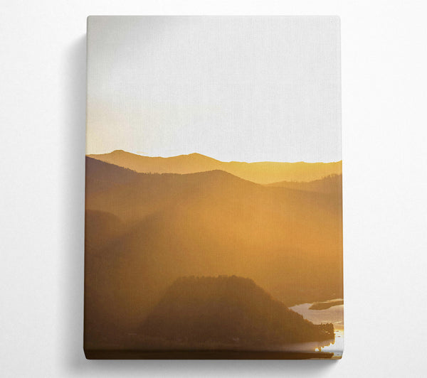  A Canvas Print of Golden Mountain Mist Canvas Print