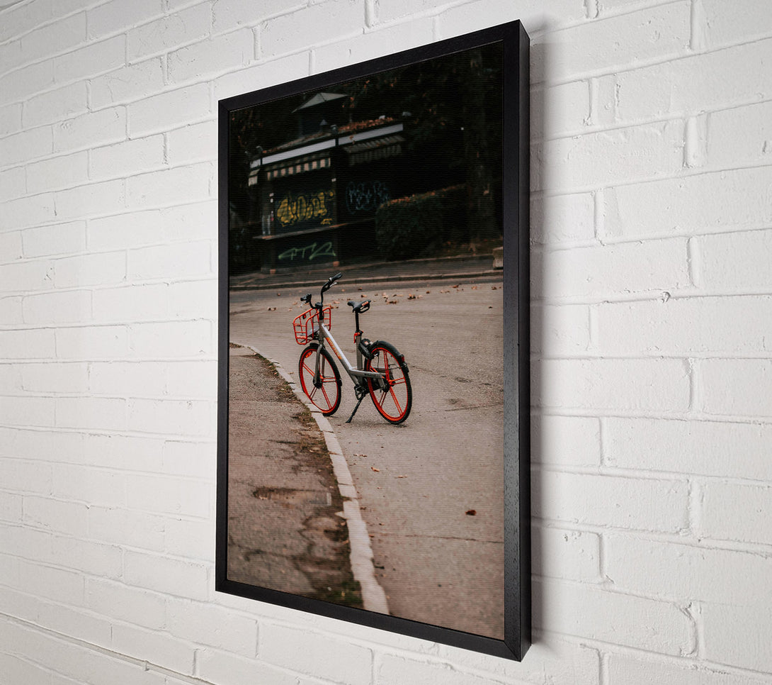  A Canvas Print of Orange Wheel Cityscape Canvas Wall Art