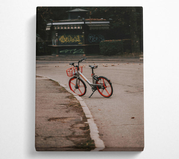  A Canvas Print of Orange Wheel Cityscape Canvas Wall Art