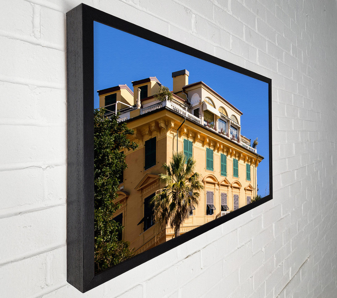  A Canvas Print of Golden Italian Terrace Canvas Print