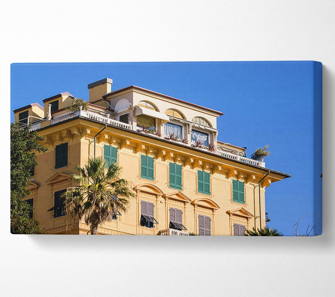  A Canvas Print of Golden Italian Terrace Canvas Print
