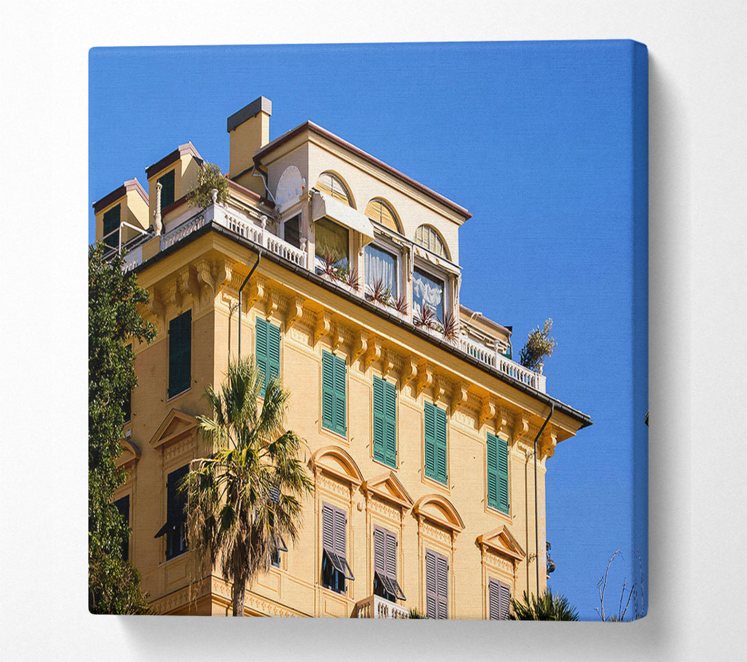  A Canvas Print of Golden Italian Terrace Canvas Print