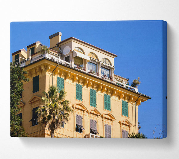  A Canvas Print of Golden Italian Terrace Canvas Print