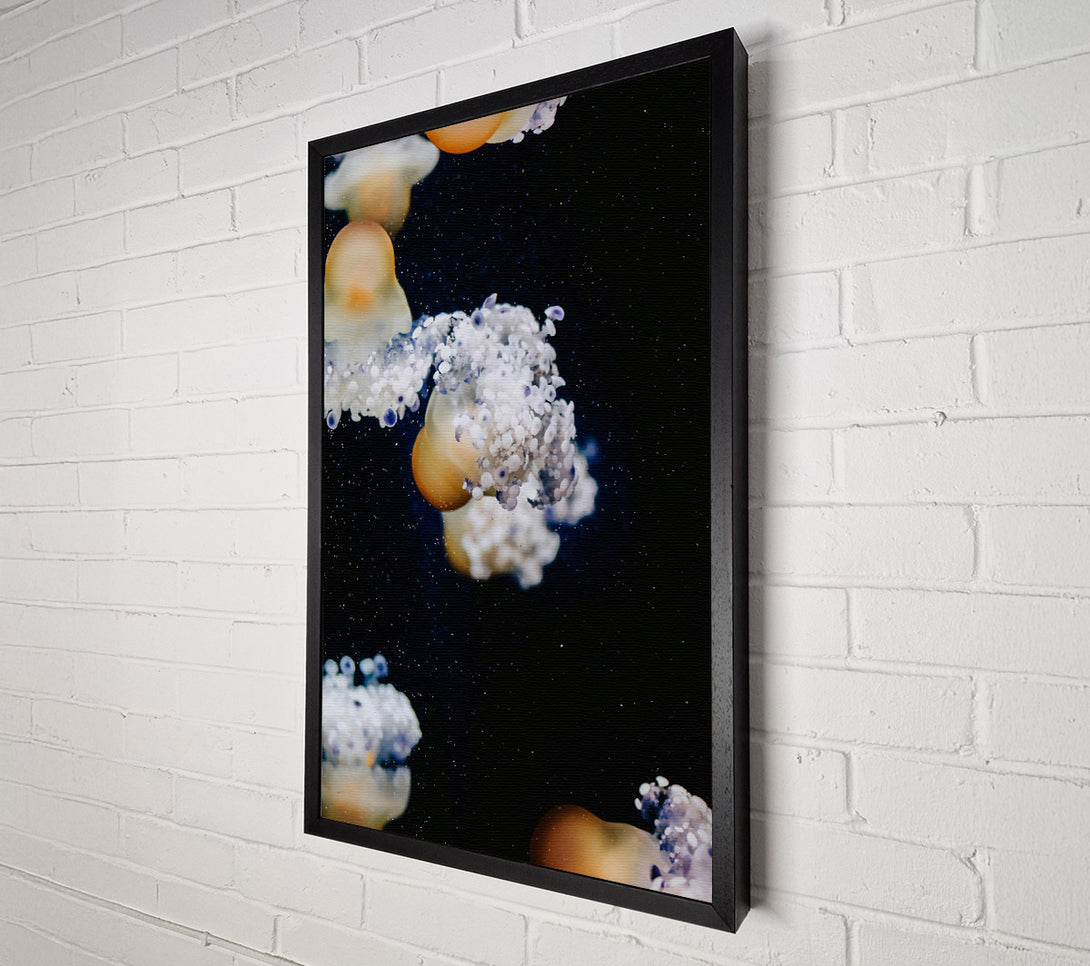  A Canvas Print of Orange Jellyfish Dreams Canvas Art