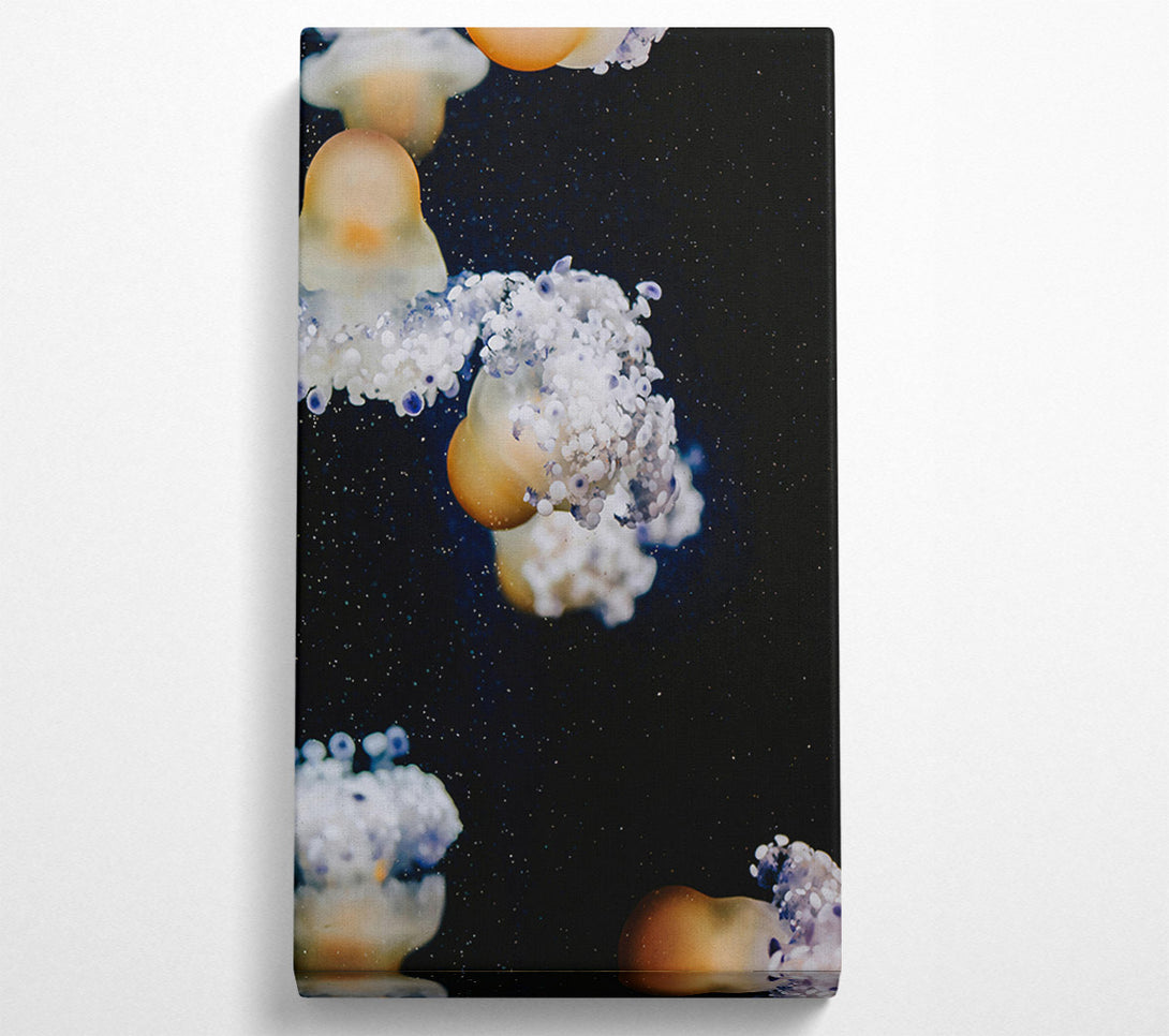  A Canvas Print of Orange Jellyfish Dreams Canvas Art