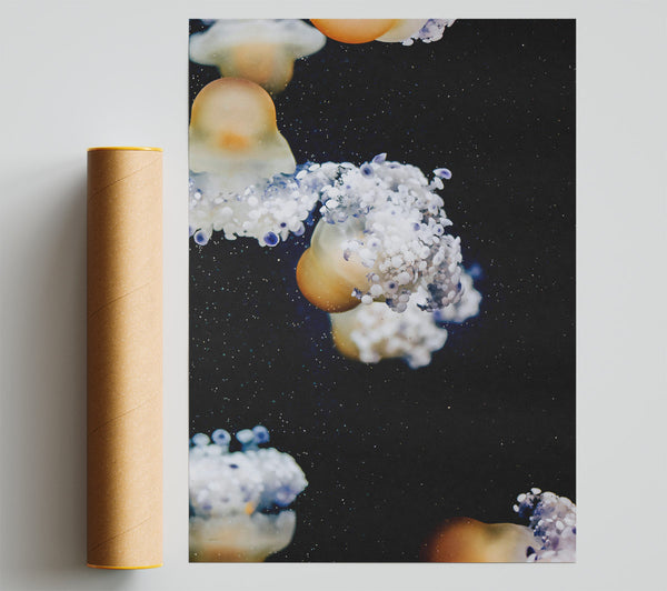Orange Jellyfish Dreams Print