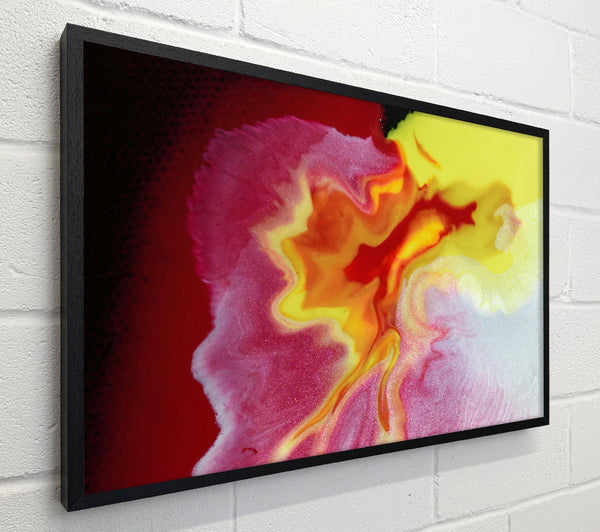 Crimson And Yellow Swirls