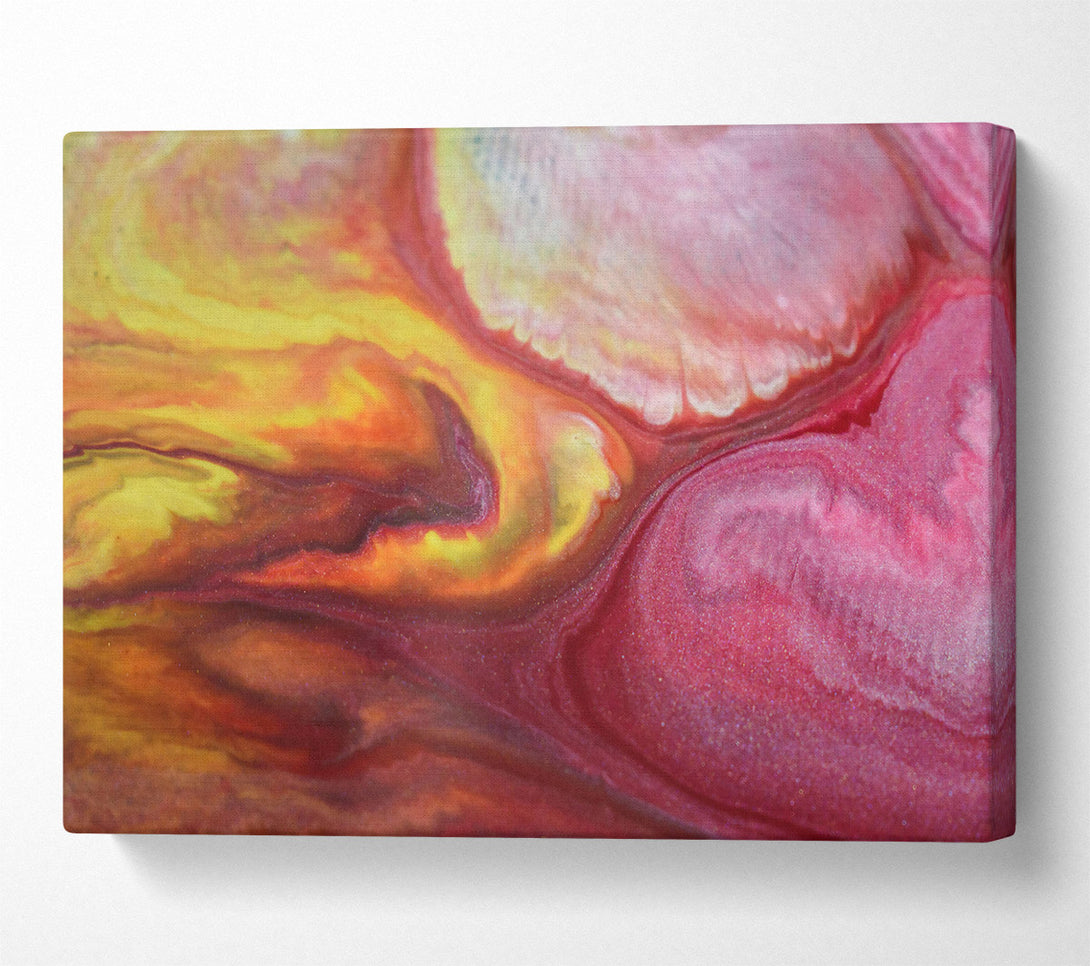  A Canvas Print of Crimson Flowing Dreams Canvas Print