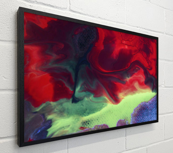 Crimson And Lime Flow