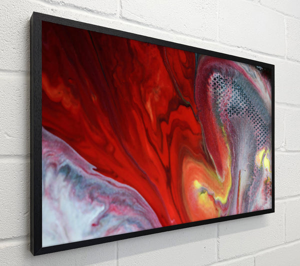 Crimson Swirls And Splashes