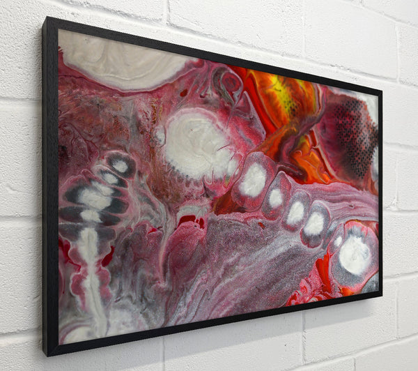 Crimson White Swirls