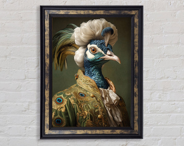 Peacock Renaissance Framed Print
