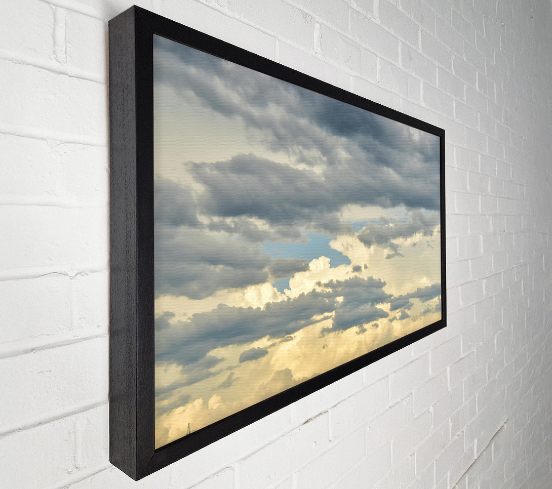  A Canvas Print of Gray & Golden Cloudscape Canvas Art