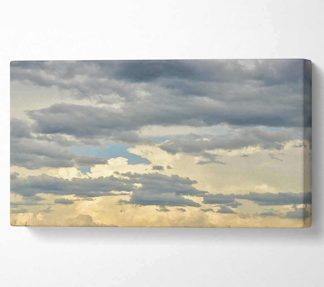  A Canvas Print of Gray & Golden Cloudscape Canvas Art
