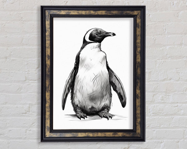 Penguin Cute Framed Print