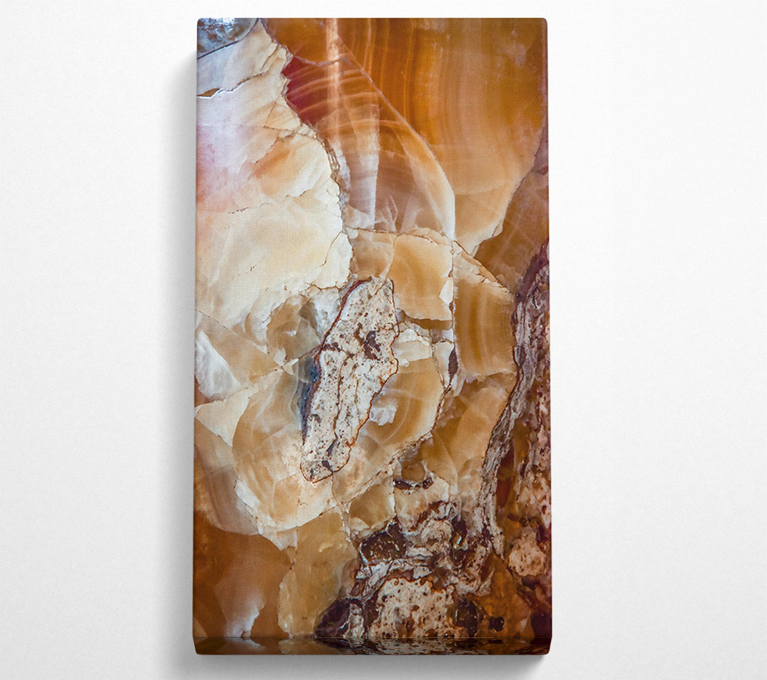  A Canvas Print of Amber Veined Texture Canvas Wall Art