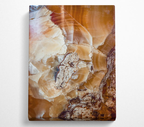  A Canvas Print of Amber Veined Texture Canvas Wall Art