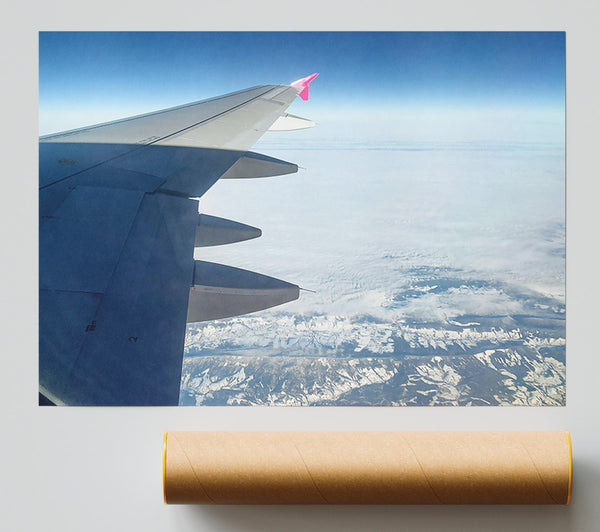 White Winged Horizon Print