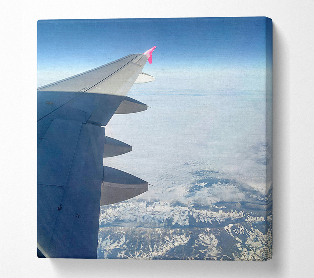  A Canvas Print of White Winged Horizon Canvas Wall Art