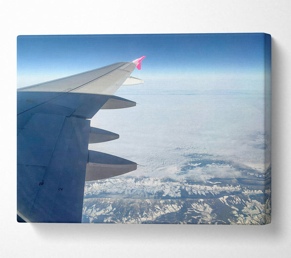  A Canvas Print of White Winged Horizon Canvas Wall Art