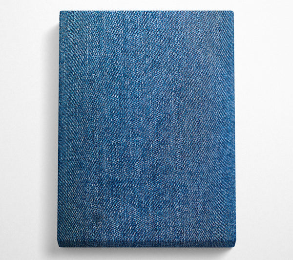  A Canvas Print of Indigo Denim Weave Canvas Wall Art